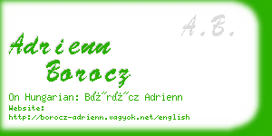 adrienn borocz business card